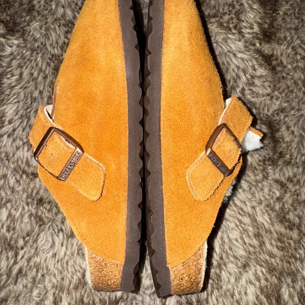 Birkenstock Boston shearling clogs - mink/ Tan Suede - Picture 6 of 7